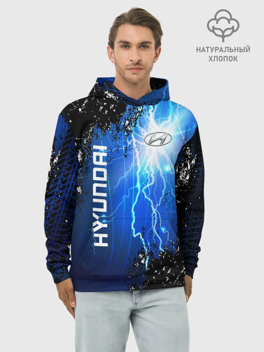 Худи мужской база хлопок / Hyundai
