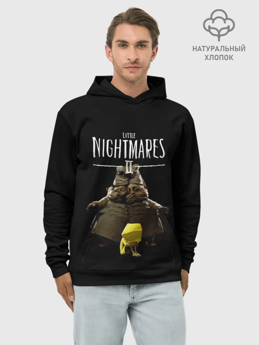 Худи мужской база хлопок / Little Nightmares 2 близнецы