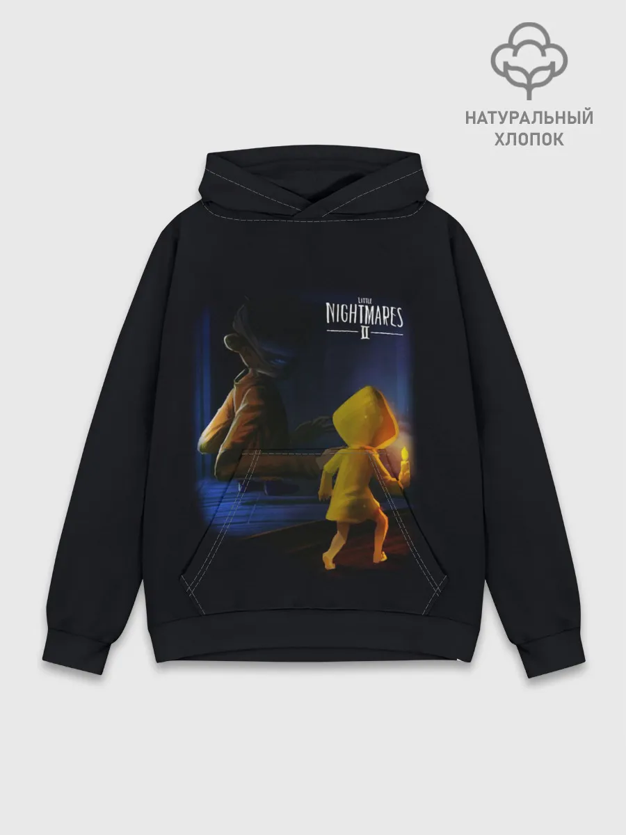 Худи мужской база хлопок / Little Nightmares длиннорукий