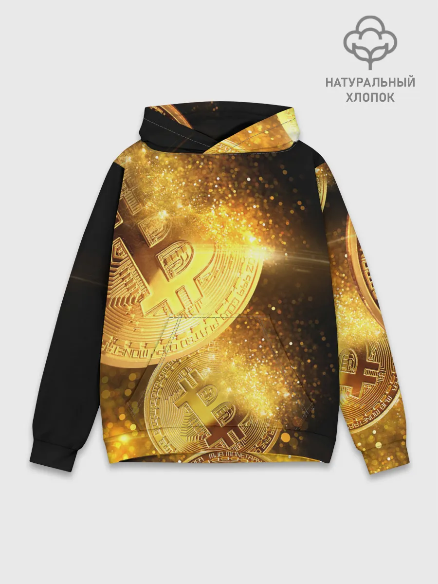 Худи мужской база хлопок / БИТКОИН ЗОЛОТО | BITCOIN GOLD