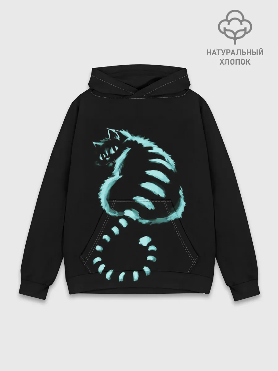 Худи мужской база хлопок / ВОЛШЕБНЫЙ КОТ