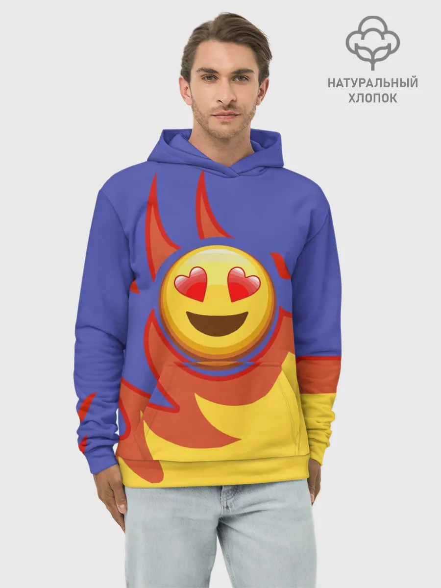 Худи мужской база хлопок / Ты горишь как огонь v1