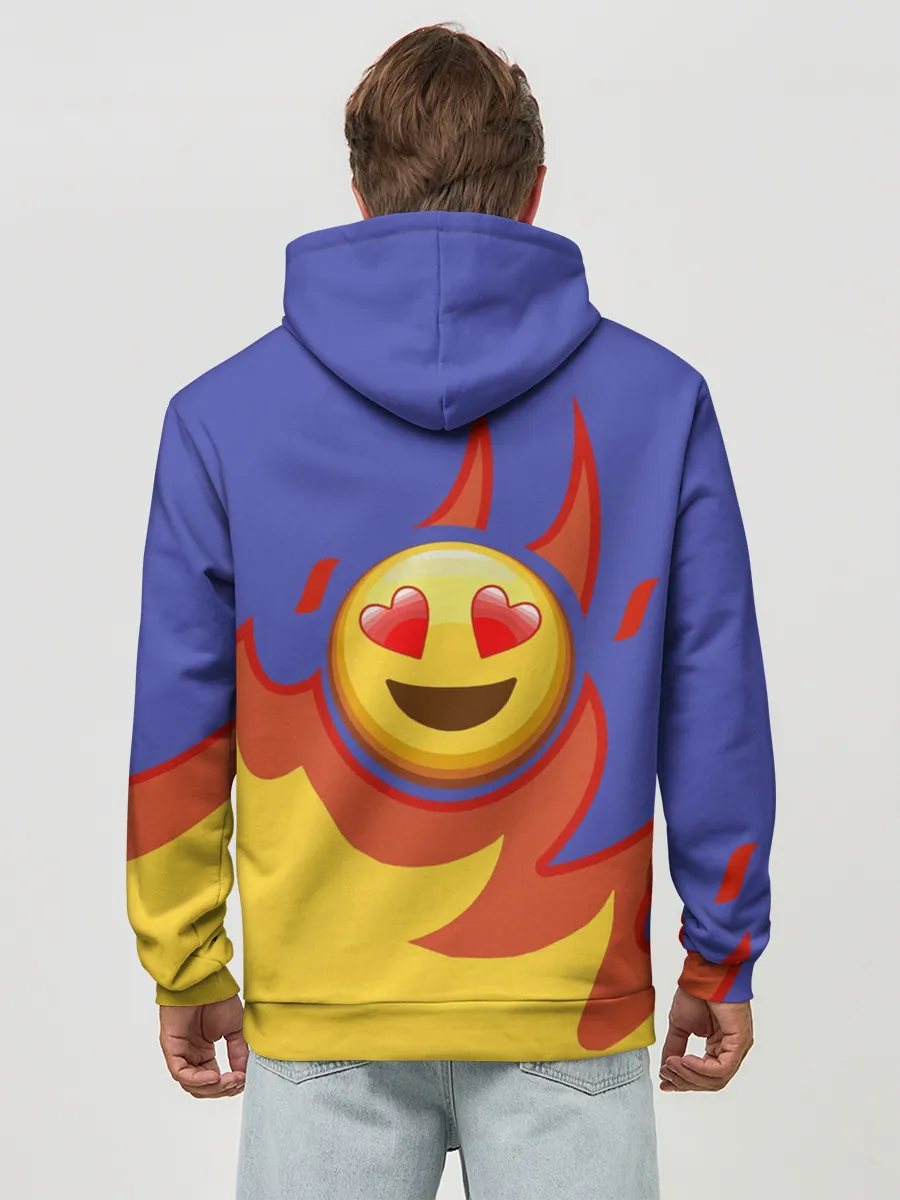 Худи мужской база хлопок / Ты горишь как огонь v1