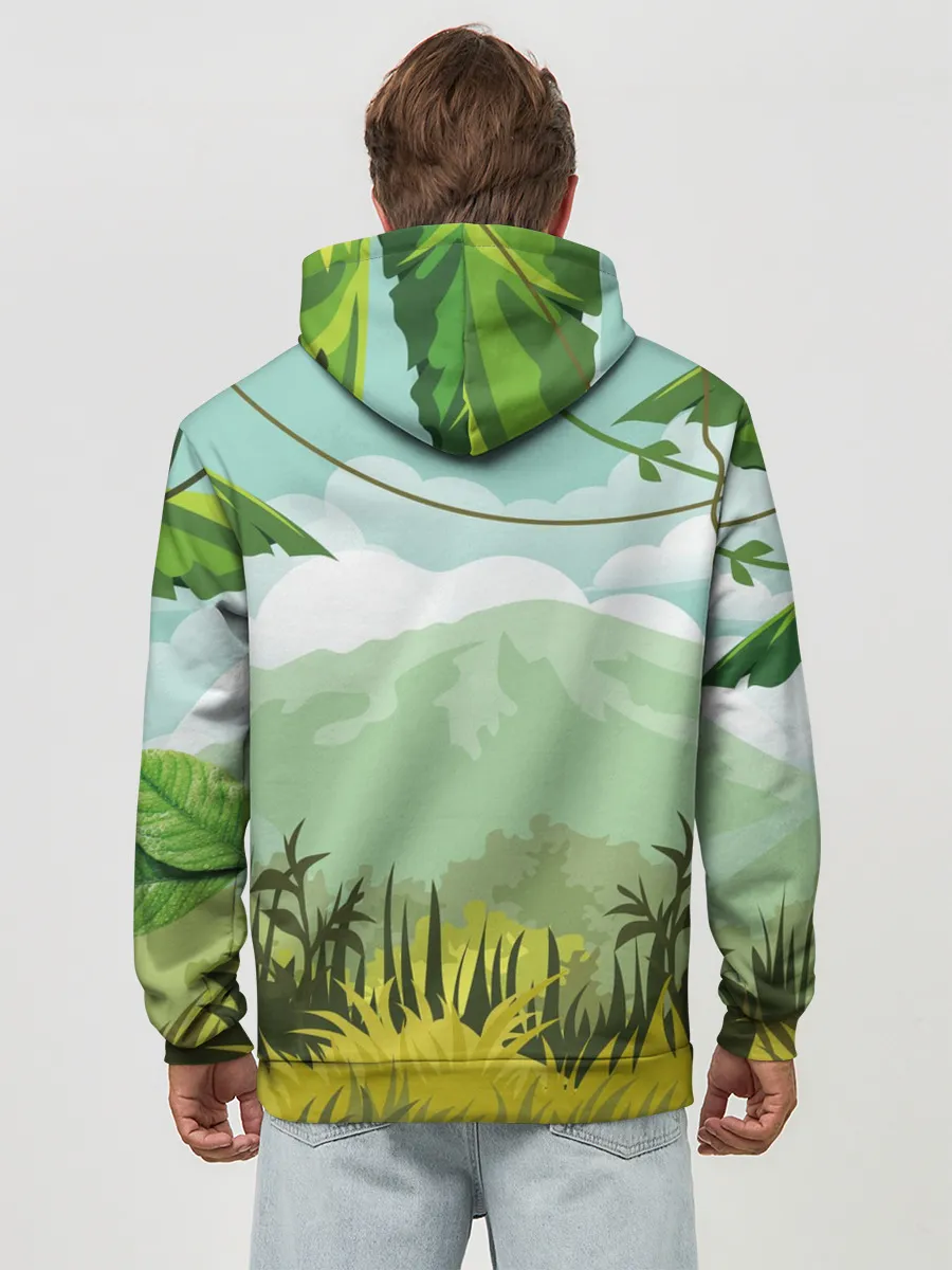 Худи мужской база хлопок / Тропики