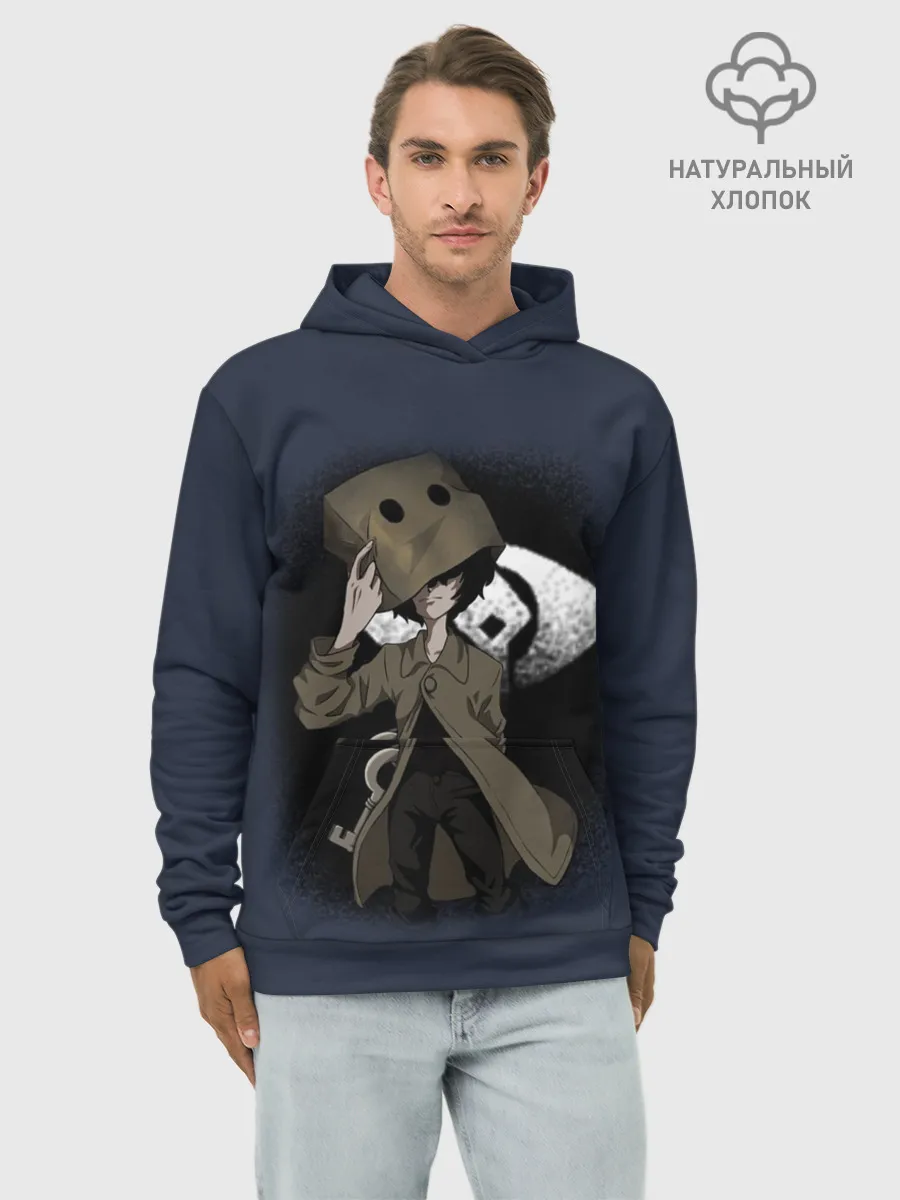 Худи мужской база хлопок / Little Nightmares 2 MONO