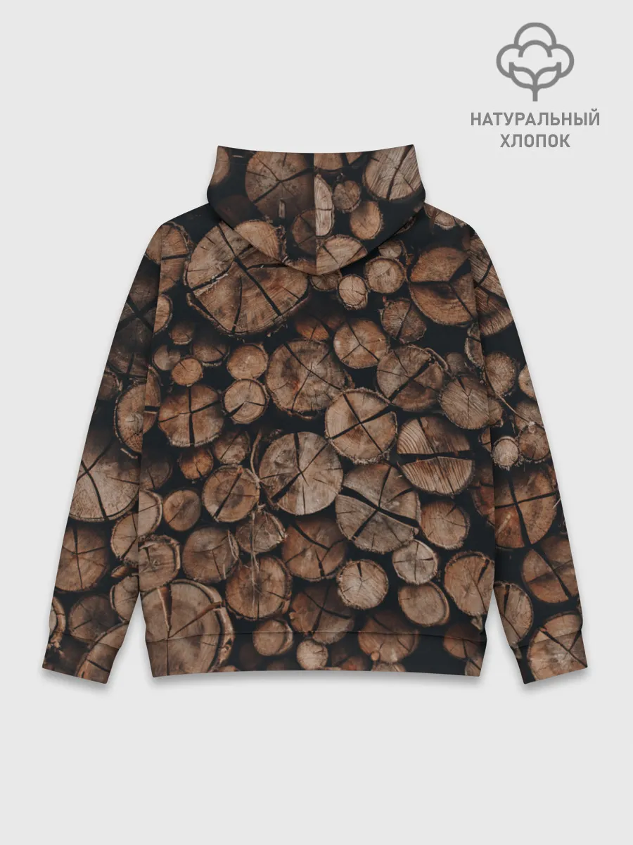 Худи мужской база хлопок / Бревна