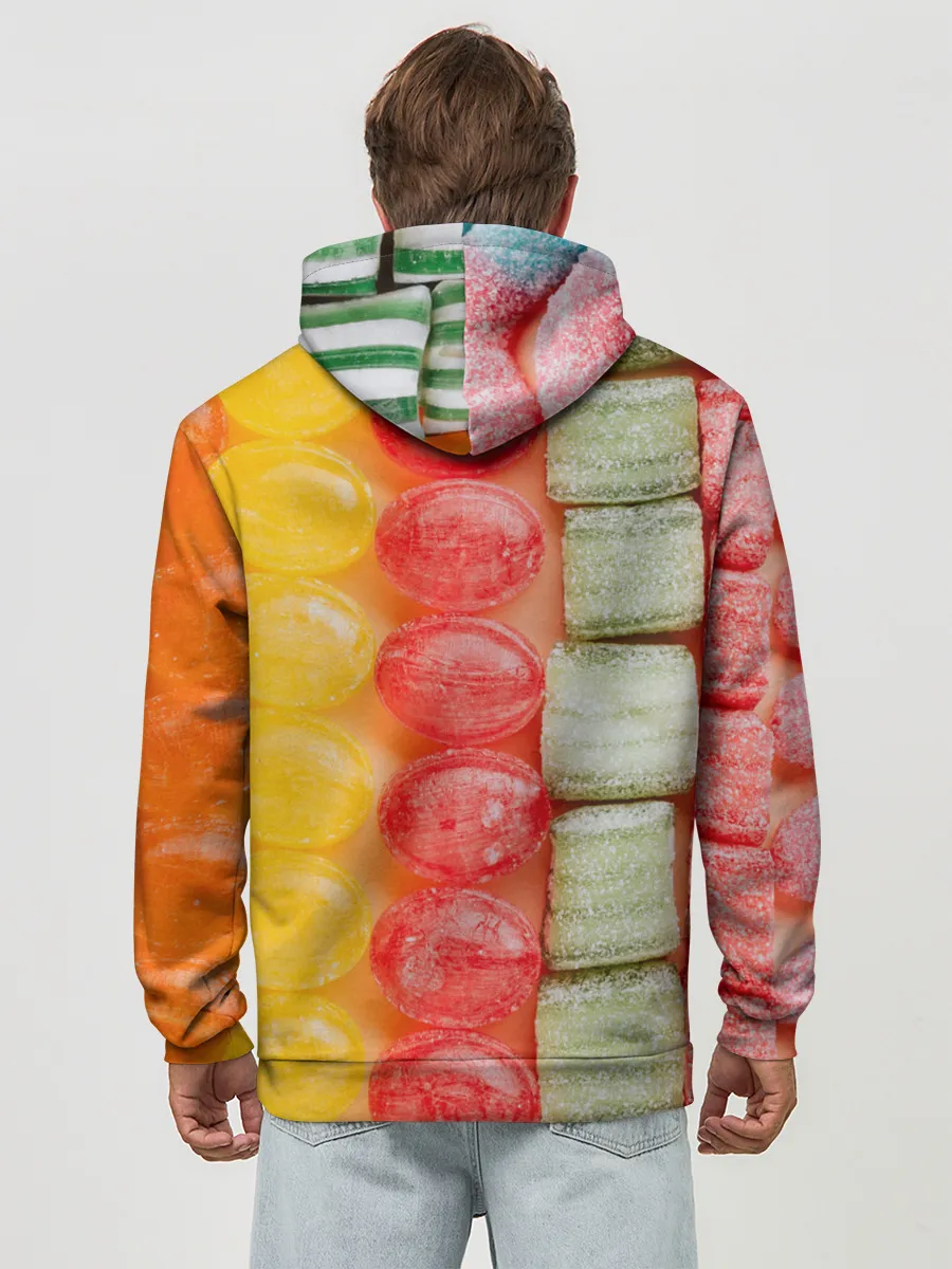 Худи мужской база хлопок / Мармеладки леденцы