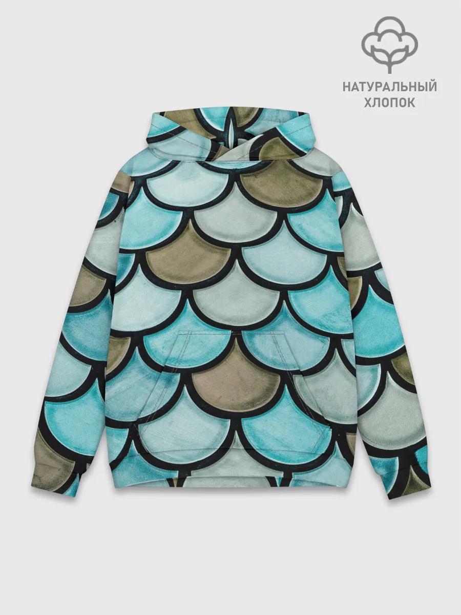 Худи мужской база хлопок / Кожа дракона