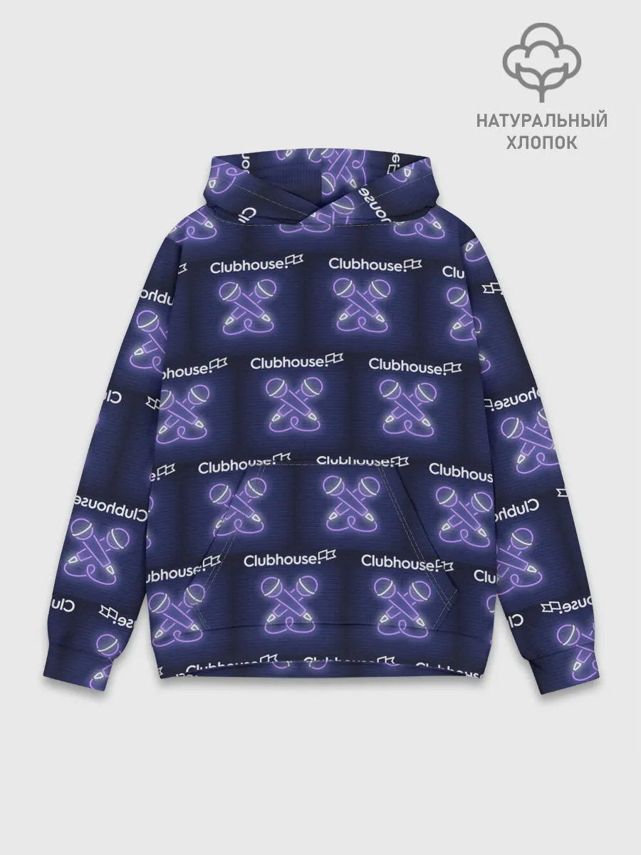 Худи мужской база хлопок / clubhouse