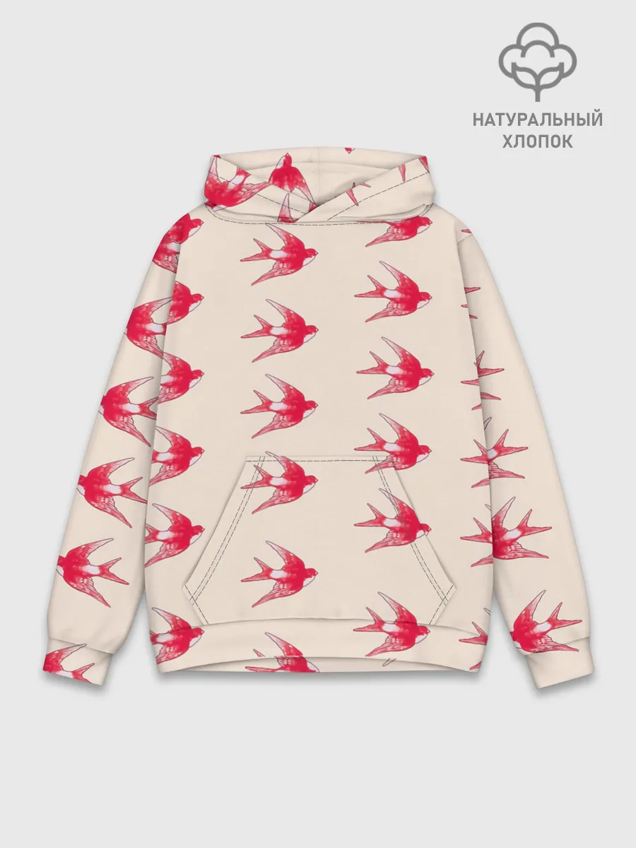 Худи мужской база хлопок / Синицы