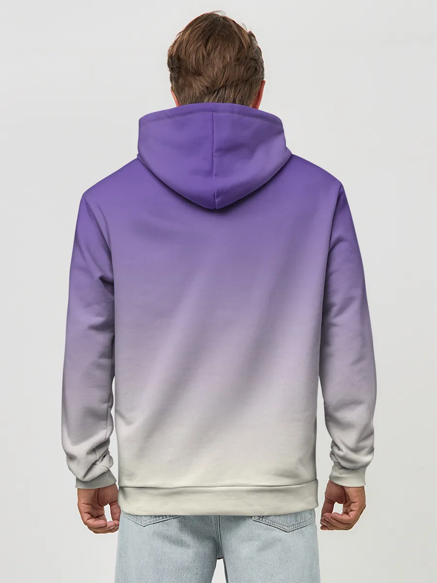 Худи мужской база хлопок / черный котенок в коробке