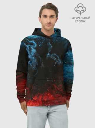 Худи мужской база хлопок / Огонь И Вода
