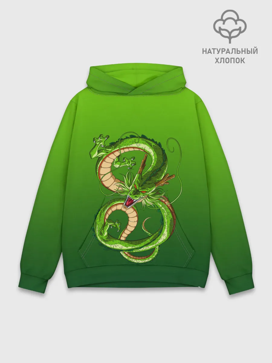 Худи мужской база хлопок / земляной анимешный дракон