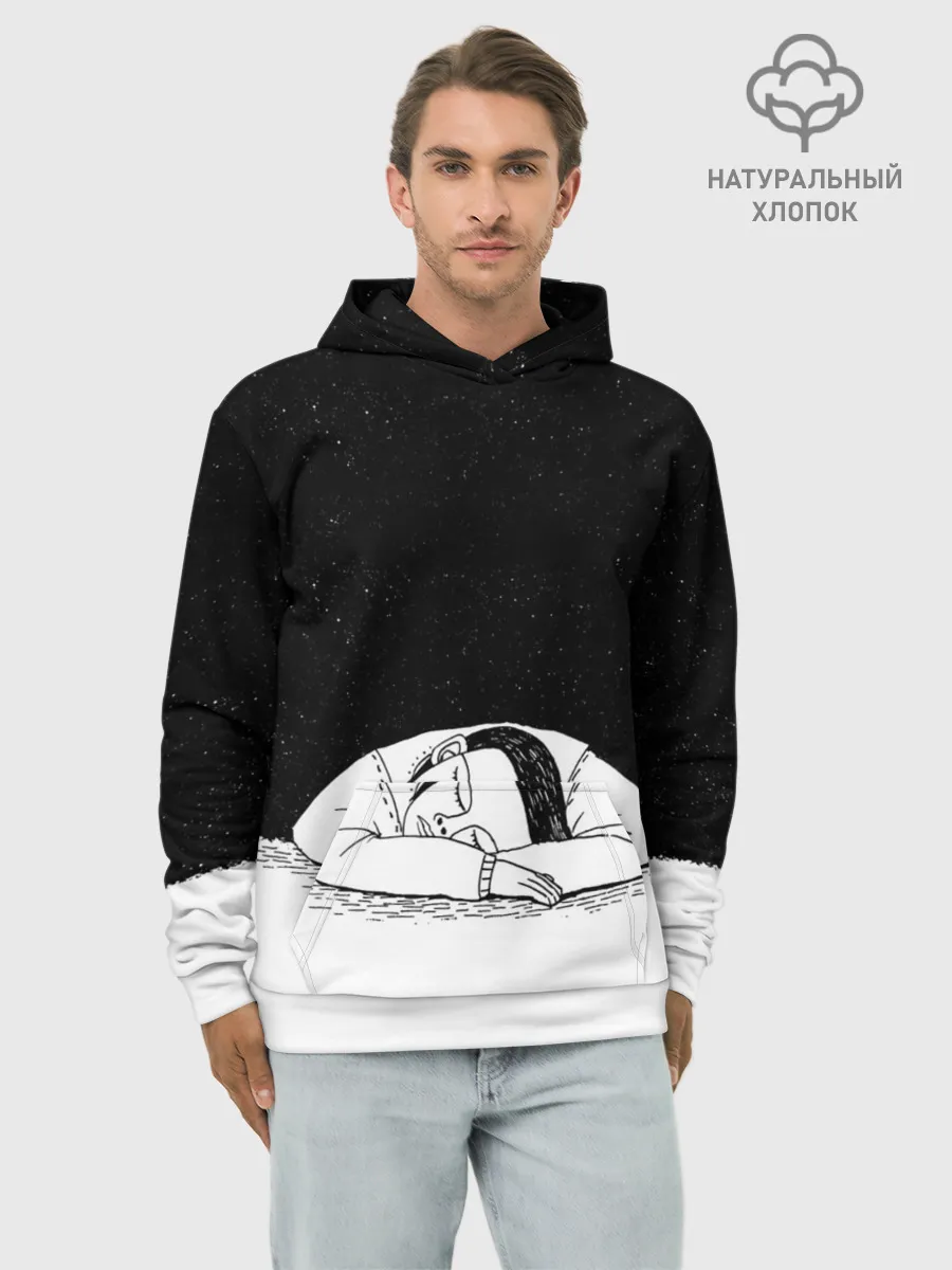 Худи мужской база хлопок / Космический сон
