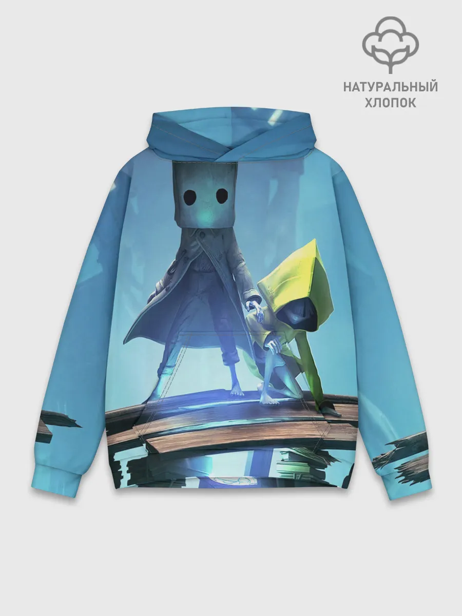 Худи мужской база хлопок / Little Nightmares || арт шестой и моно