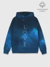 Худи мужской база хлопок / SPACE LOVE
