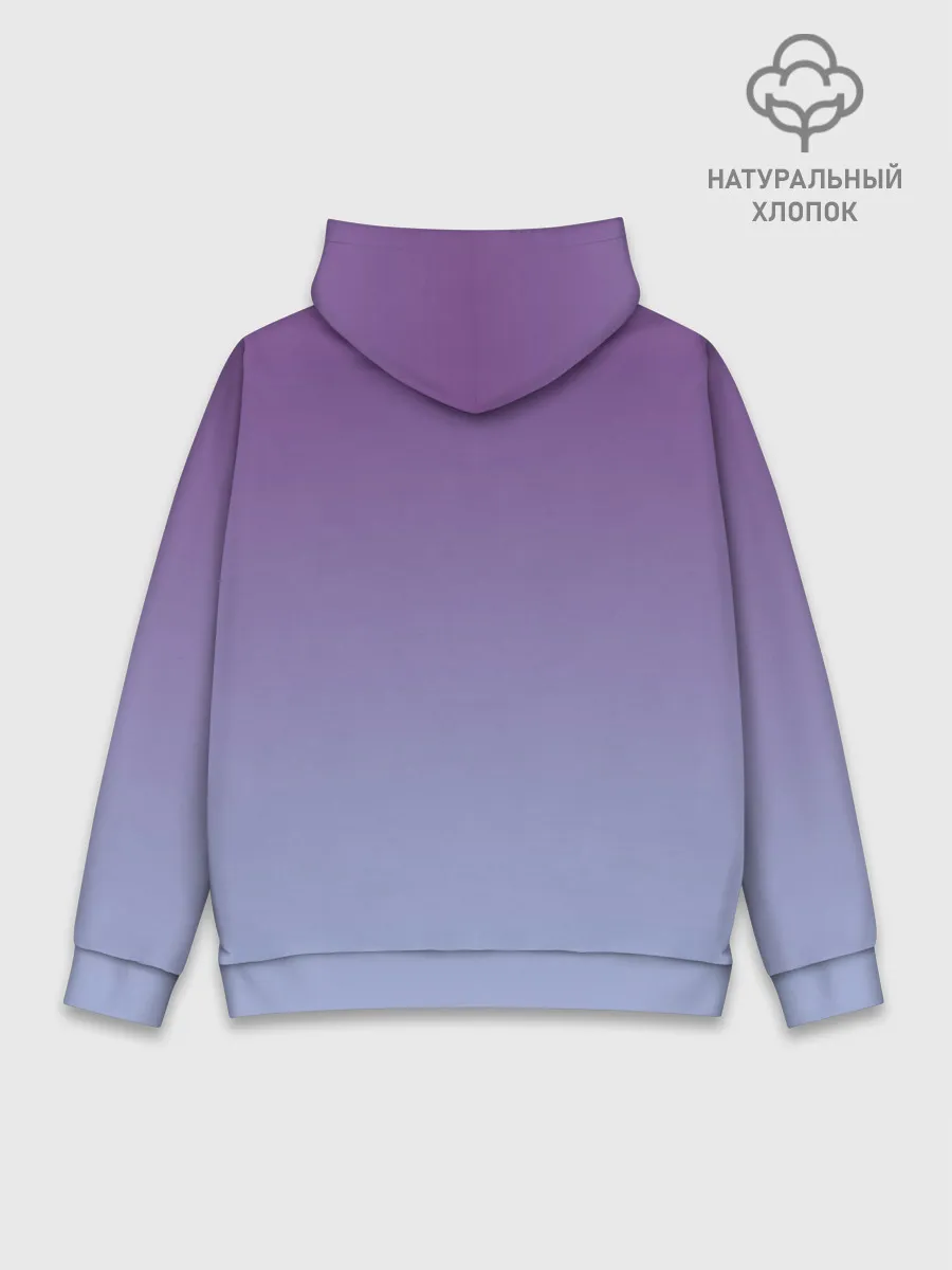 Худи мужской база хлопок / кот звездное небо спит