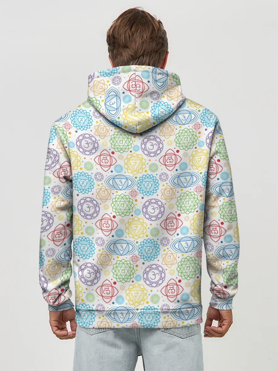 Худи мужской база хлопок / Чакры