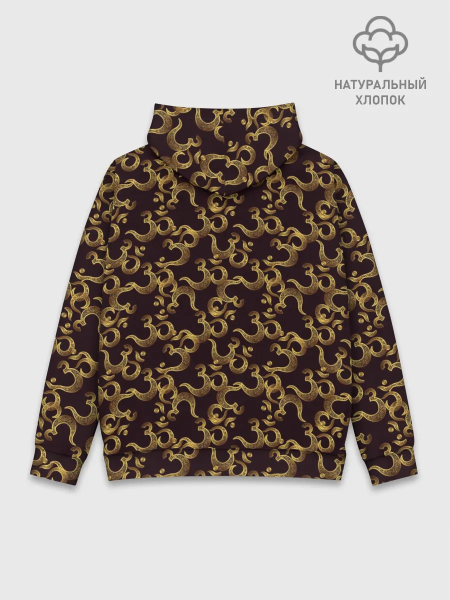 Худи мужской база хлопок / Мантра ОМ