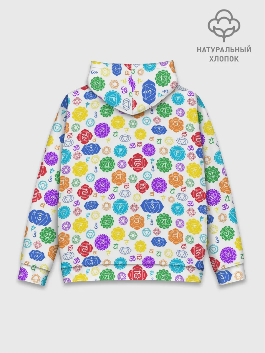 Худи мужской база хлопок / Чакры