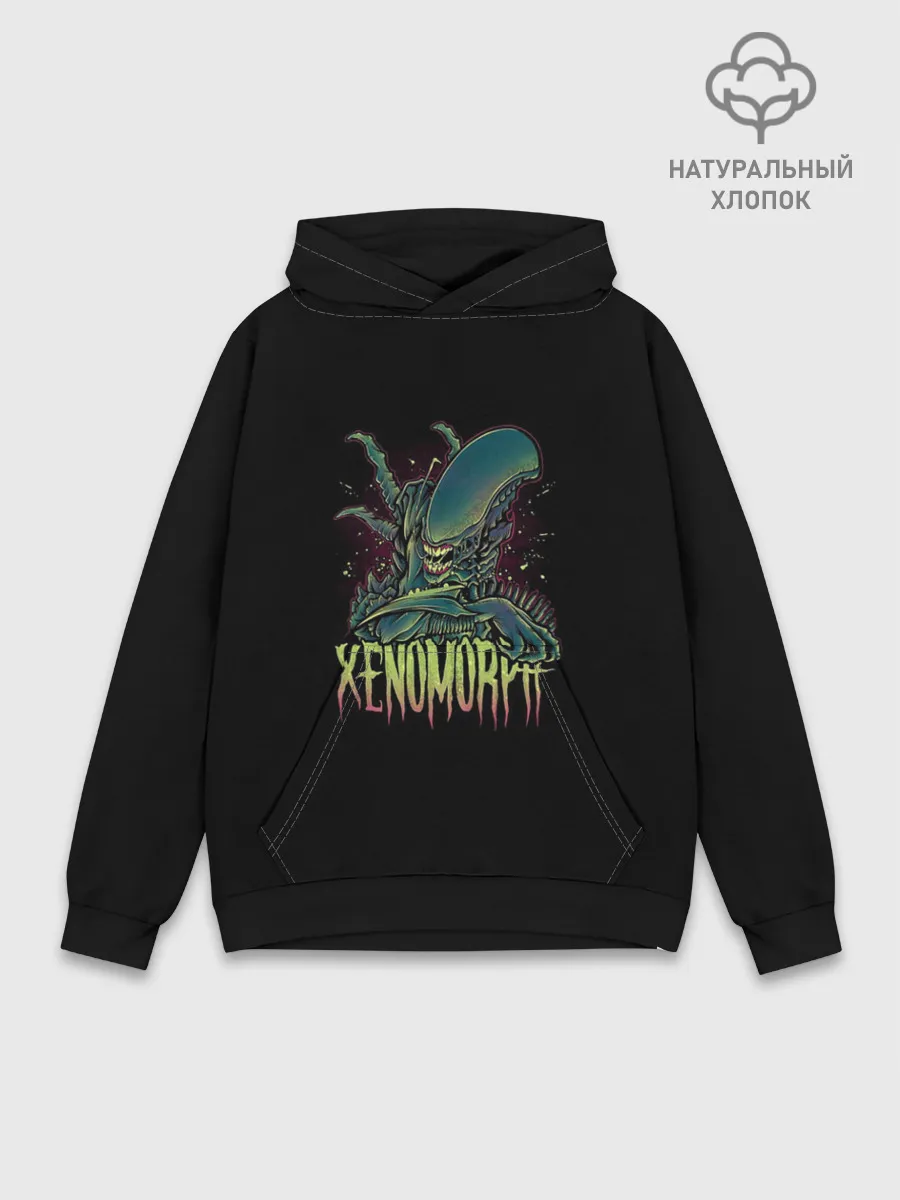 Худи мужской база хлопок / XENOMORPH