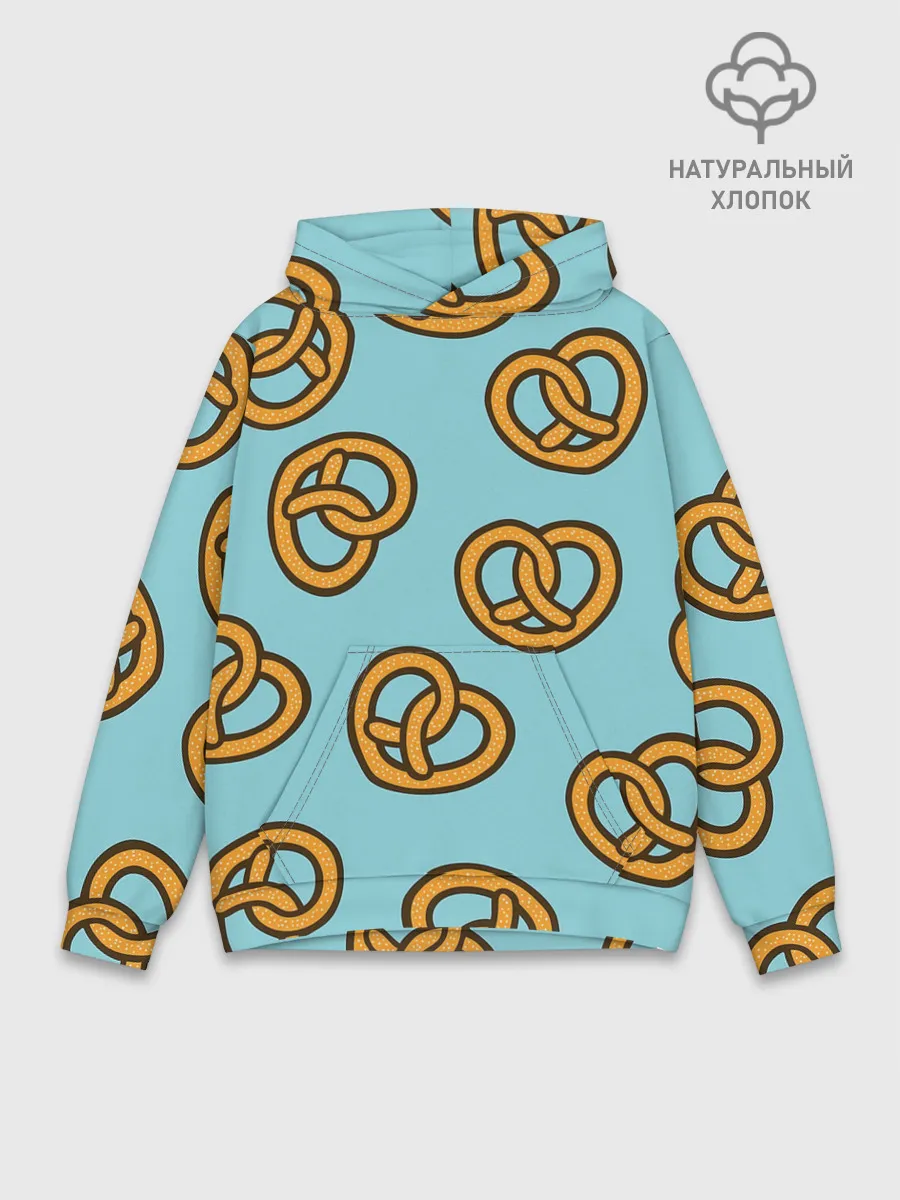 Худи мужской база хлопок / Крендели