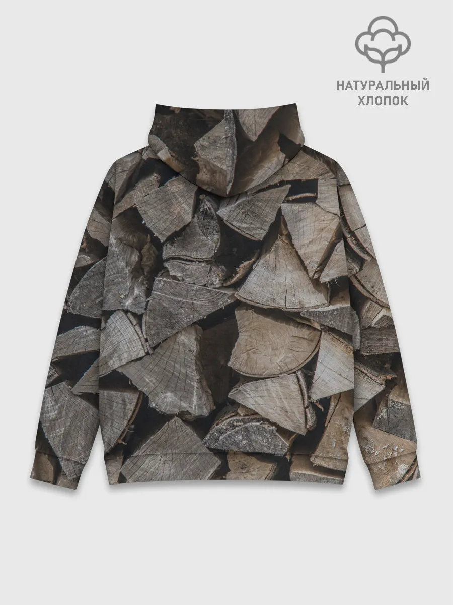 Худи мужской база хлопок / ДРОВА