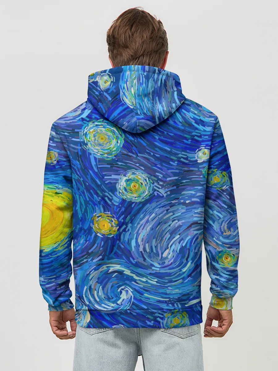 Худи мужской база хлопок / Ван Гог