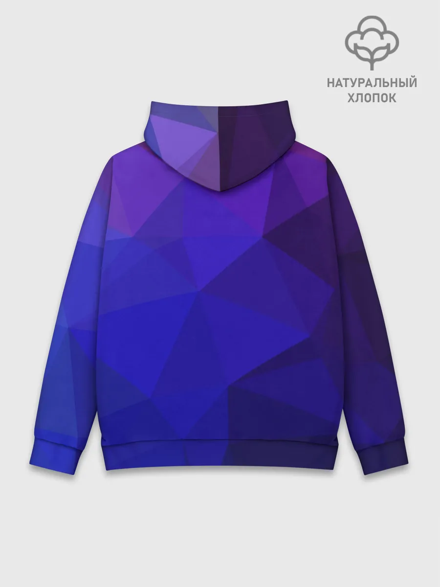 Худи мужской база хлопок / полигональный космонавт