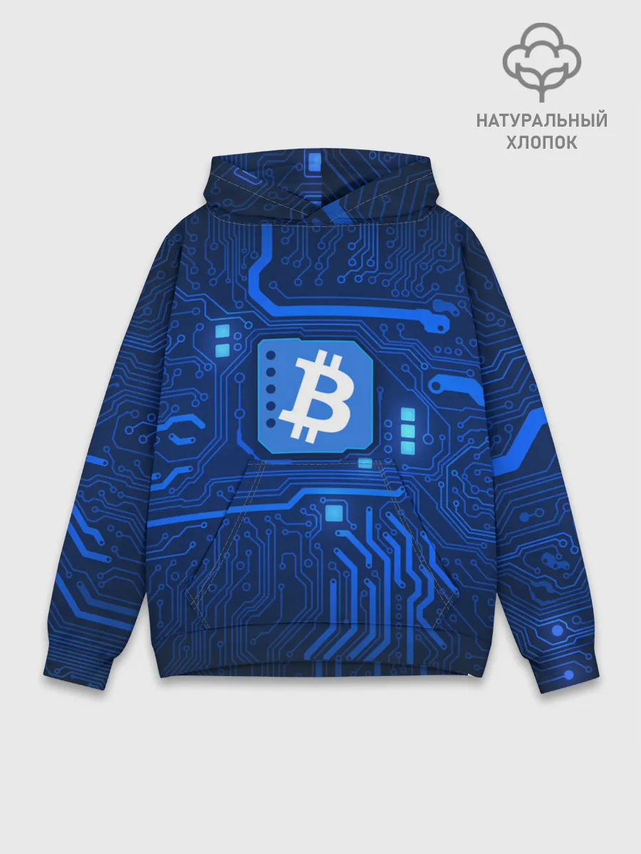 Худи мужской база хлопок / BITCOIN | БИТКОИН