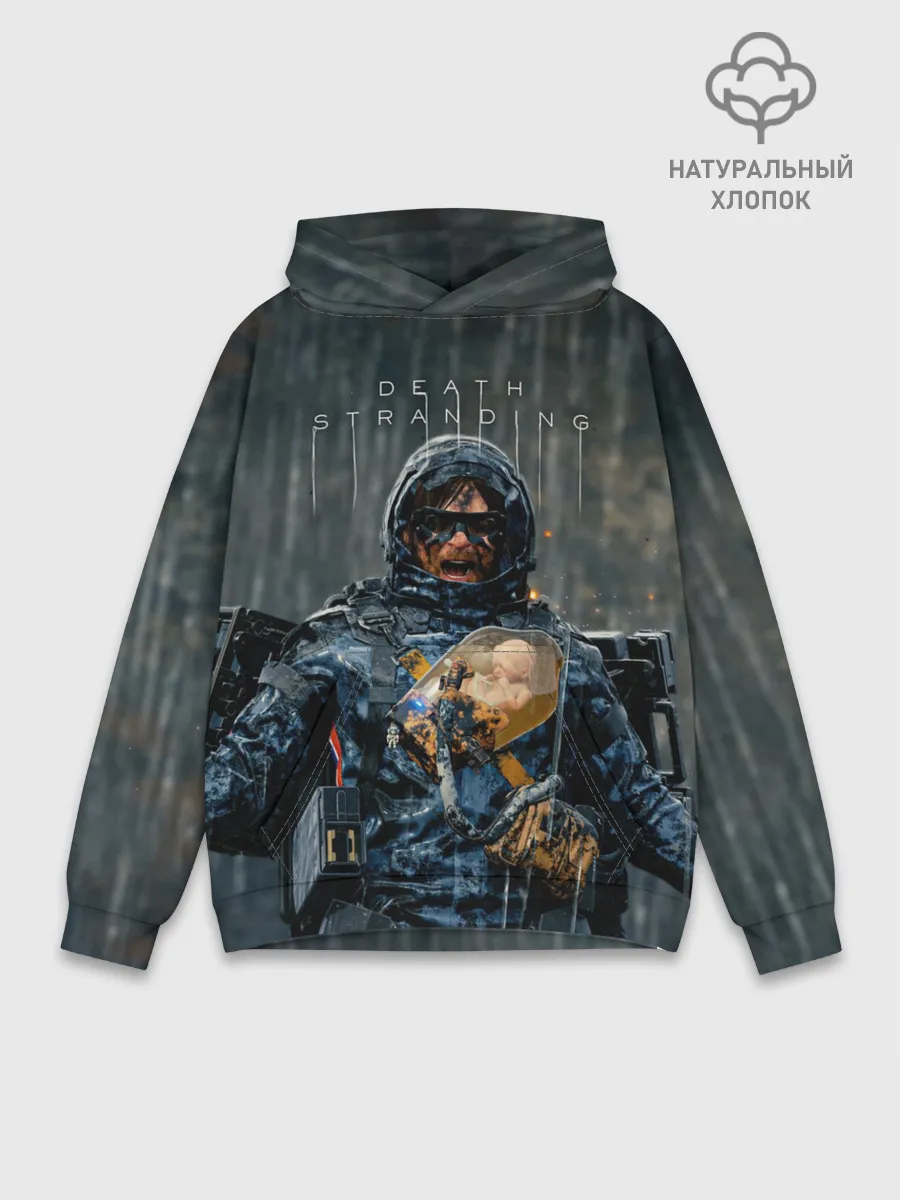 Худи мужской база хлопок / Death Stranding | Сэм