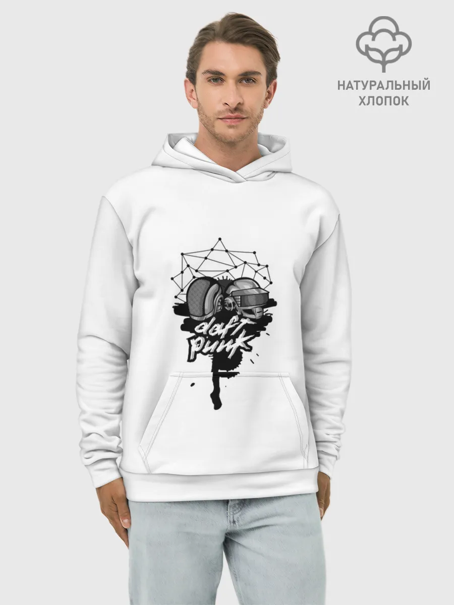 Худи мужской база хлопок / Daft Punk