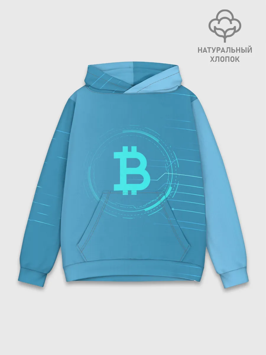 Худи мужской база хлопок / Bitcoin