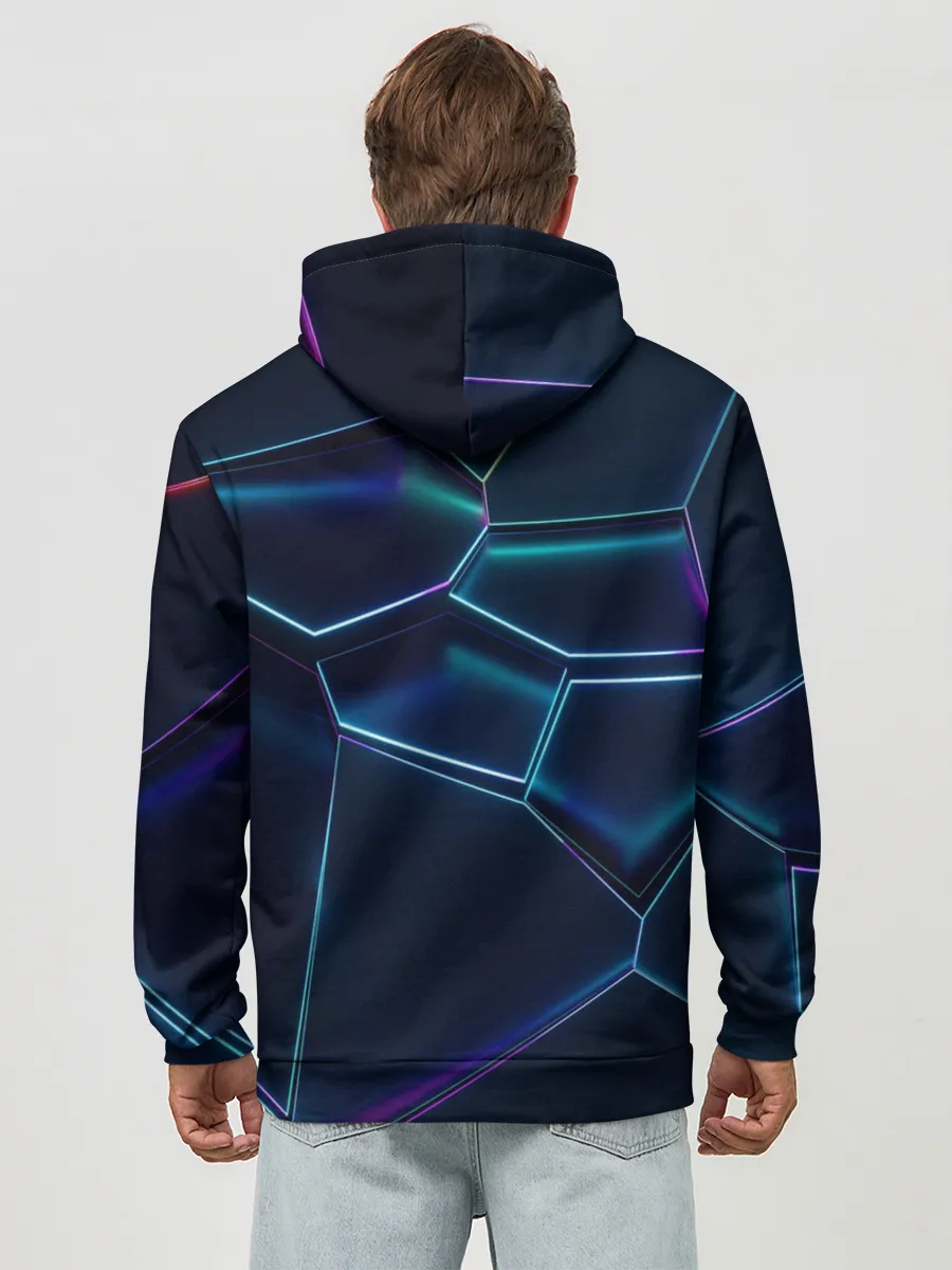 Худи мужской база хлопок / 3D ПЛИТЫ | НЕОНОВЫЕ ПЛИТЫ