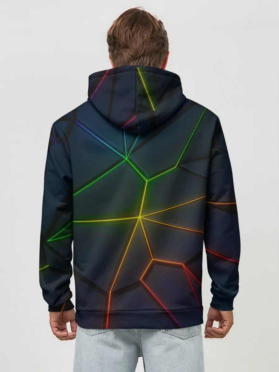 Худи мужской база хлопок / НЕОНОВЫЕ ПЛИТЫ | 3D ПЛИТЫ