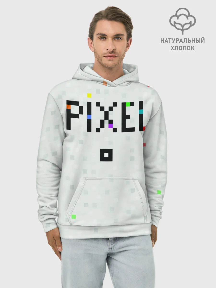Худи мужской база хлопок / Im a Pixel
