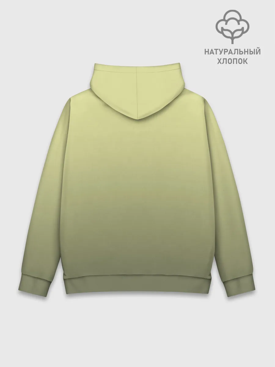 Худи мужской база хлопок / лесной волшебник акварель