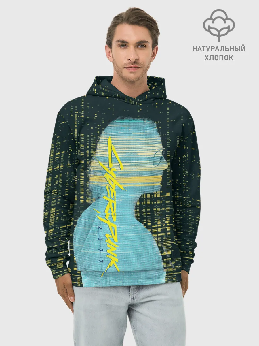 Худи мужской база хлопок / Cyberpunk 2077 | Джонни