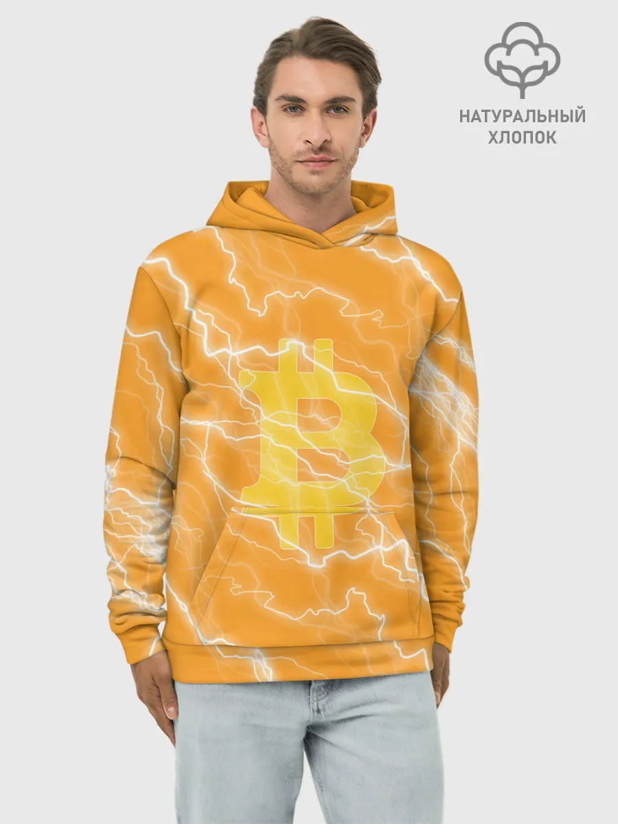 Худи мужской база хлопок / Bitcoin
