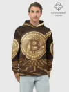 Худи мужской база хлопок / Биткоин