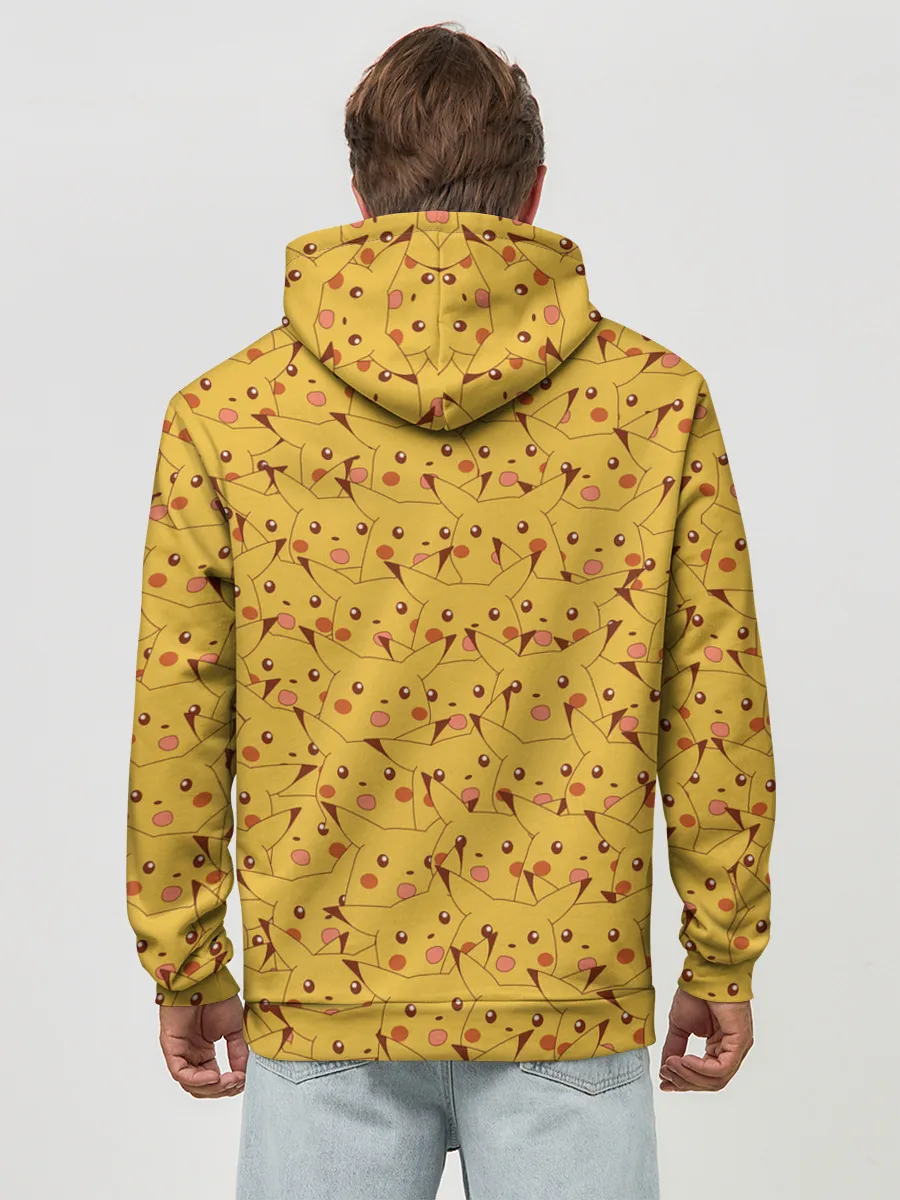 Худи мужской база хлопок / Пикачу