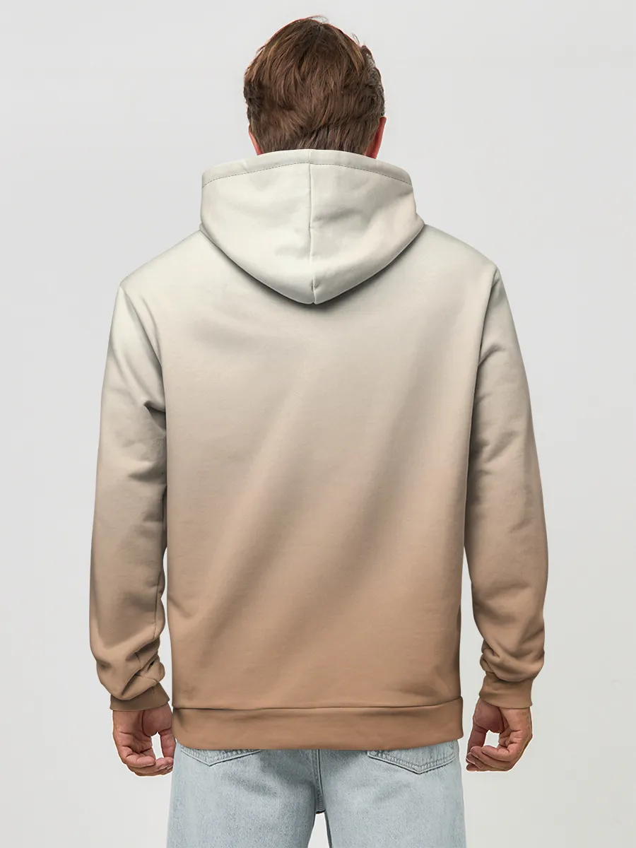 Худи мужской база хлопок / Лисица рисунок