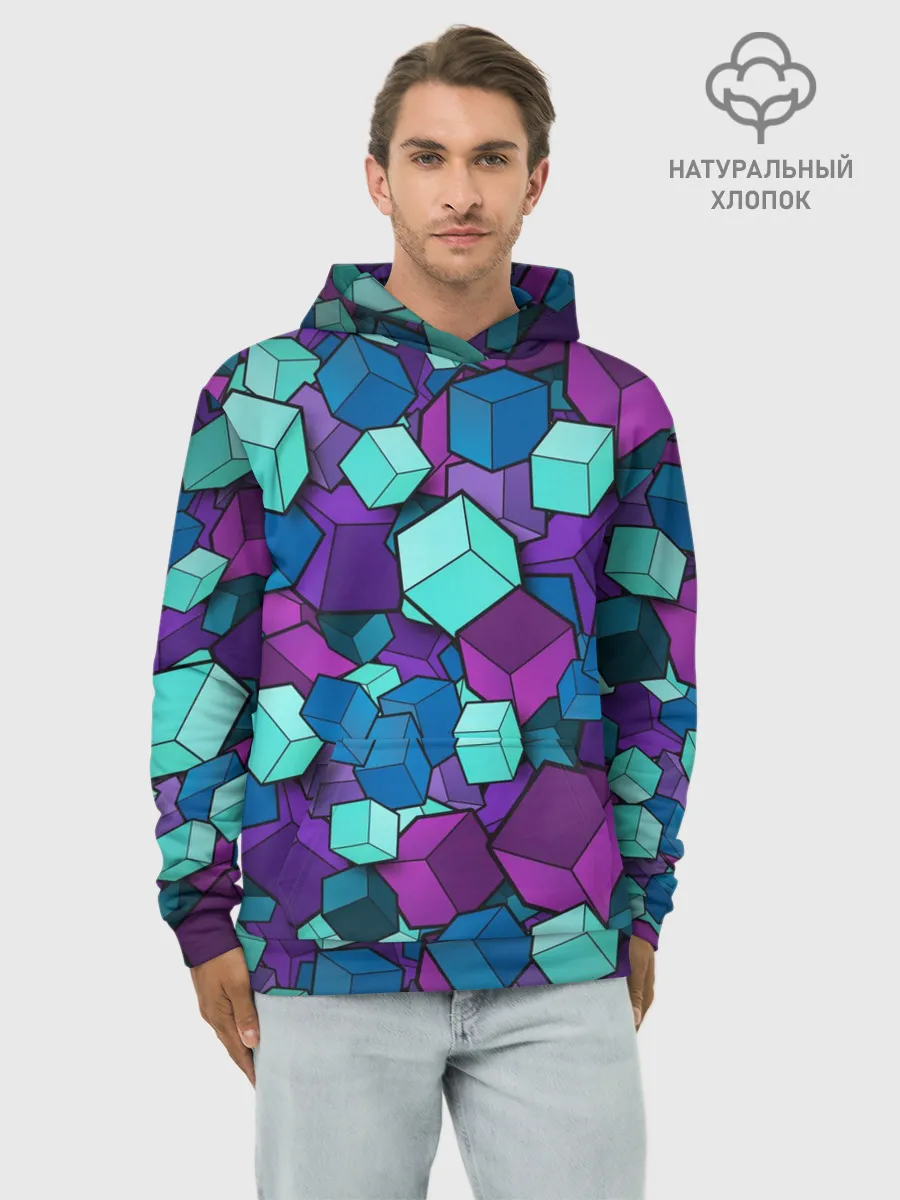 Худи мужской база хлопок / Кубы