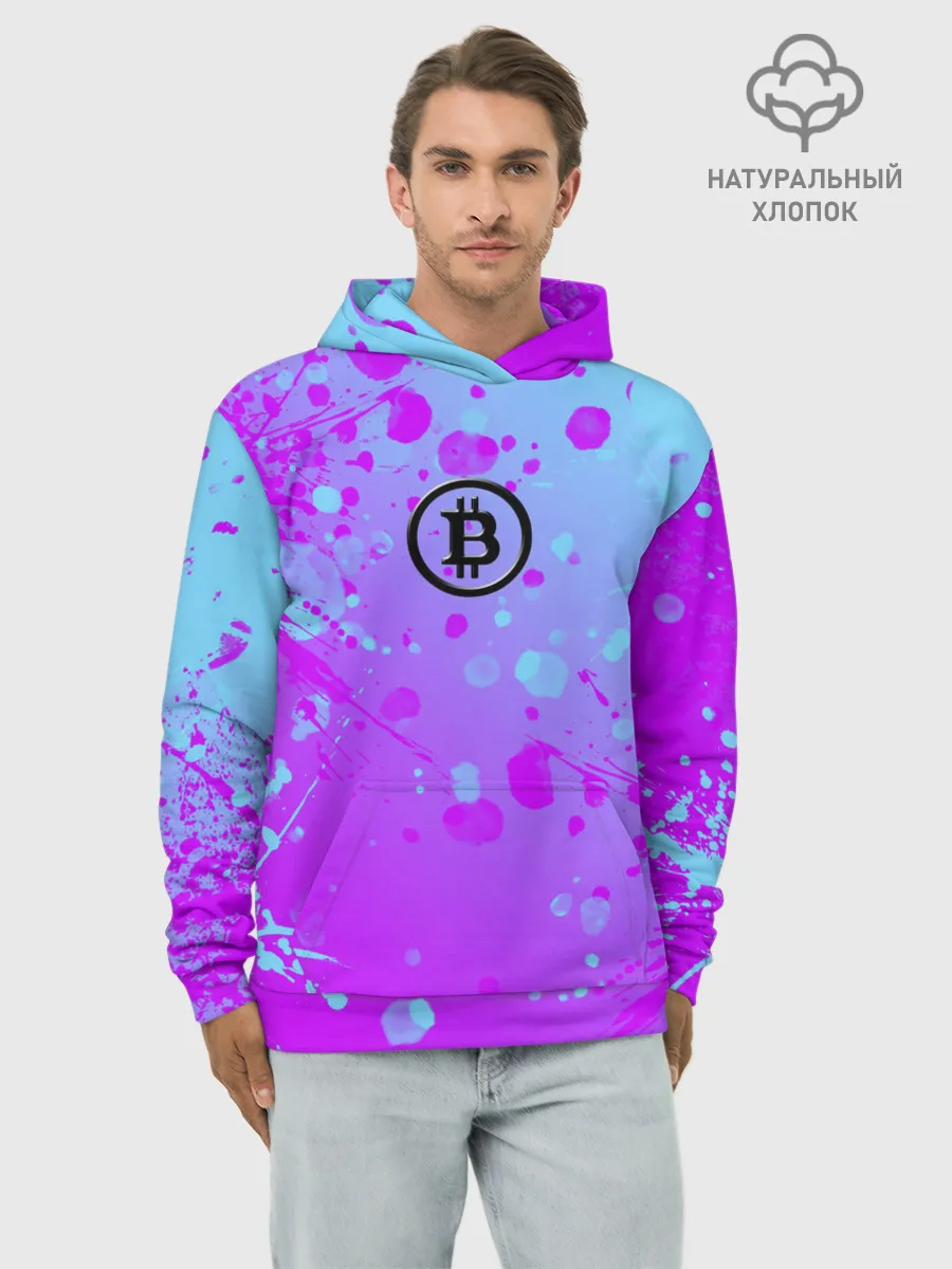 Худи мужской база хлопок / Bitcoin