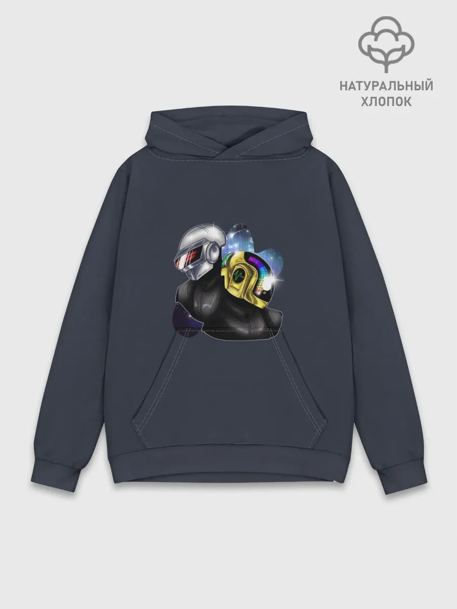 Худи мужской база хлопок / Prime Time Daft Punk