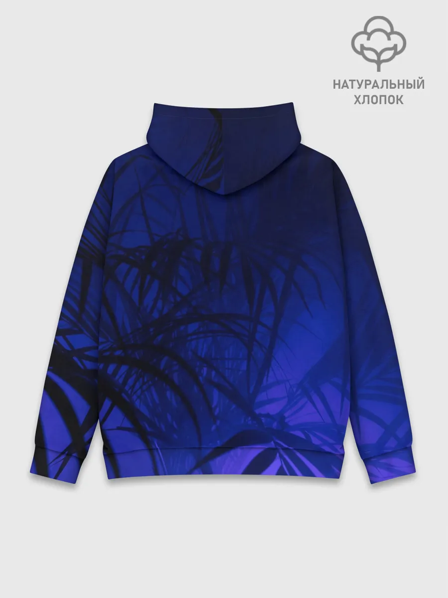 Худи мужской база хлопок / Тихие джунгли