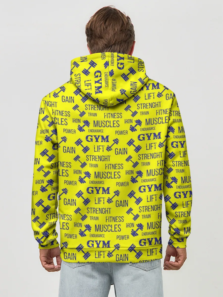 Худи мужской база хлопок / Фитнес