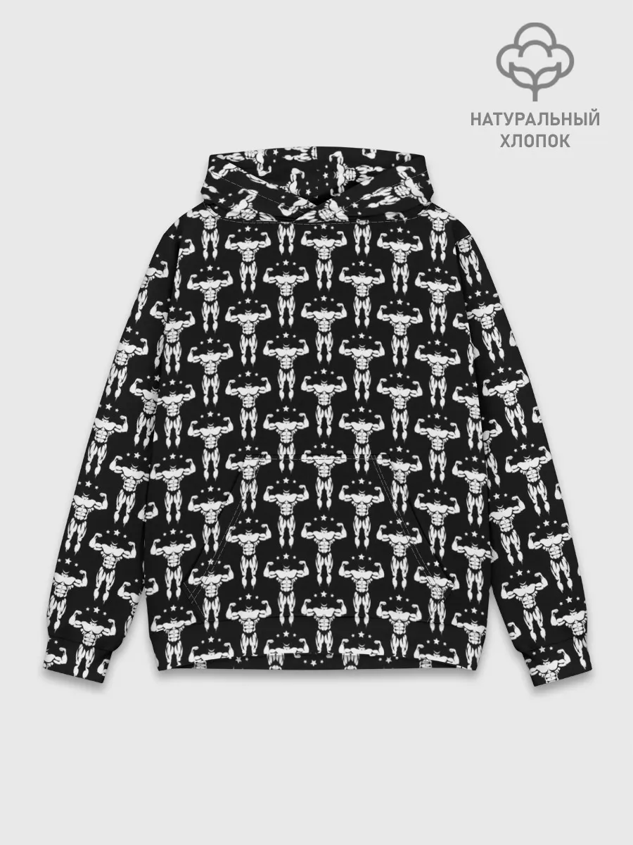 Худи мужской база хлопок / Фитнес