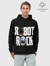 Худи мужской база хлопок / Robot Rock