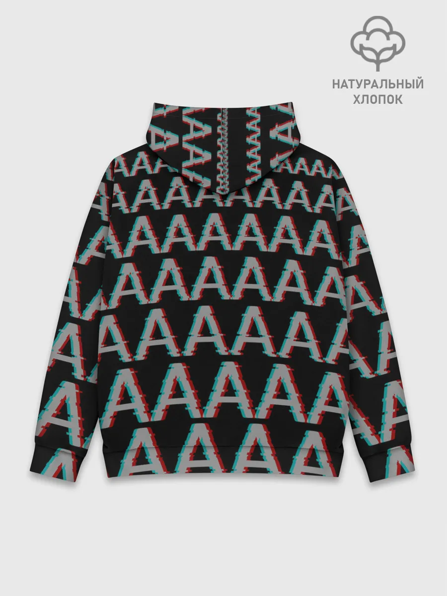 Худи мужской база хлопок / Glitch Panic